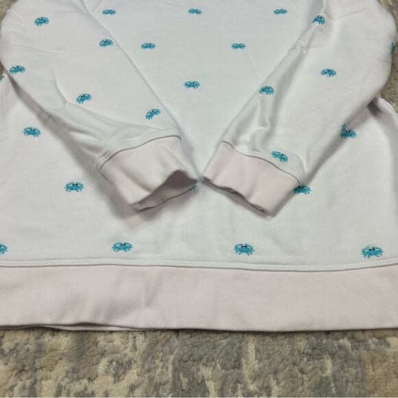 Land's End Embroidered Crab Serious Sweats Sweatshirt Small - Picture 6 of 7